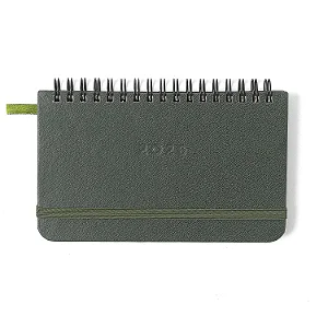 Agenda Planner Wire-o 2026 Clássica Semanal Office Verde Oliva/ Cicero