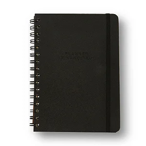 Planner Permanente Wire-o Clássica Financeiro A5 Preto/ Cicero