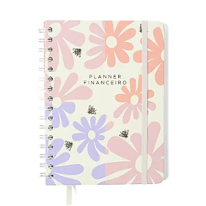 Planner Permanente Wire-o Melissa Financeiro A5 Block Bloomy/ Cicero