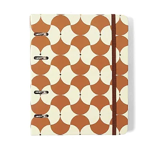 Caderno Criativo Argolado Office Duo Bossa Nova Pautado & Pontado A5 Boemia Caramelo Cicero