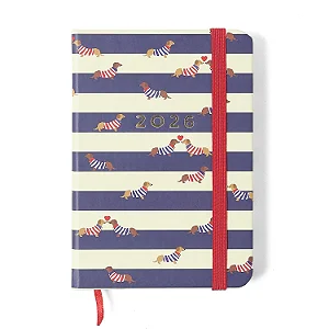 Agenda Planner 2026 Praia Semanal Cachorros/Cicerro