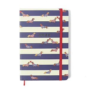 Agenda Planner 2026 Praia Semanal Anotações 14x21 Cachorros/Cicero