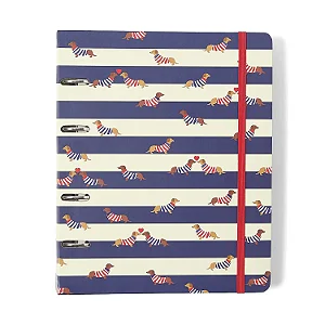 Caderno Criativo Argolado Praia Pautado 17x24 Cachorros/Cicero