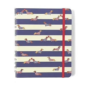 Caderno Organizador Praia Pautado & Pontado A5 Cachorros/Cicero