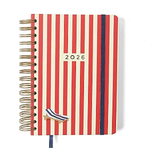 Agenda Planner Wire-o 2026 Praia Diária A5 Sol/Cicero