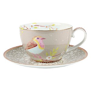 Set/2 Xícaras de Chá Cáqui - Early Bird