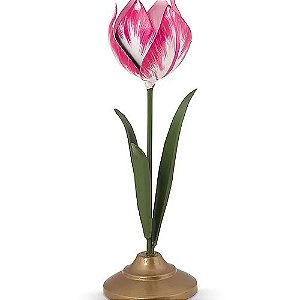 Castiçal Tulipa Rosa G - Pip Studio