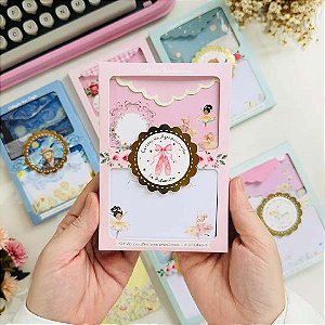 Kit com 8 Cartões de Agradecimento Bailarina