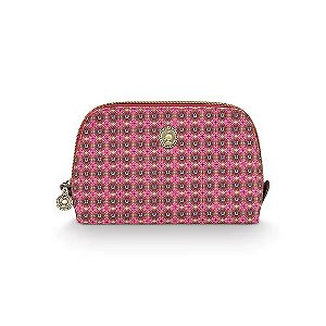 Necessaire Triangle Pequena Clover Rosa