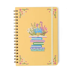 Caderno Espiral Colegial Quintal Literário Pautado 17X24 Contos 1 Matéria 80 Fls