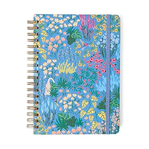 Caderno Espiral Colegial Quintal Literário Pautado 17X24 Tarde 10 Matérias 160 Fls