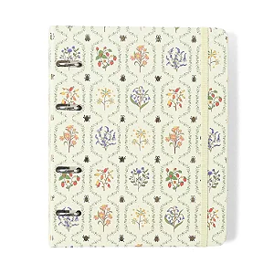 Caderno Criativo Argolado Office Duo Jardim Pautado & Pontado A5 Off White