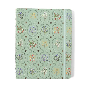 Caderno Organizador Jardim Pautado & Pontado 17x24 Verde
