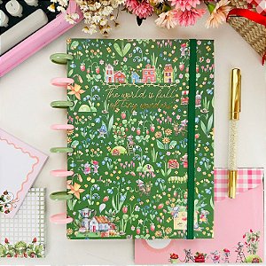 Caderno de Disco Buendía – Fazenda de Morangos Folhas Decoradas