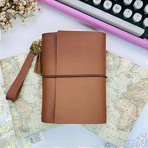 Caderno com Capa em Tecido com 2 Cadernetas Pontilhadas – Mapa Mundi