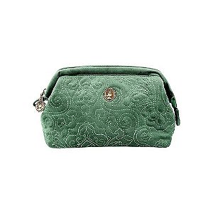 Necessaire Pequena Velvet Quilted Verde - Pip studio