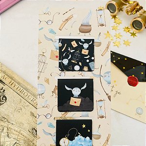 Kit 3 Marcadores de Página Magnéticos – Magia