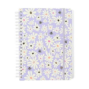 Caderno Espiral Melissa Pautado 20x27,5 Mini Bloomy 10 Matérias 160 fls