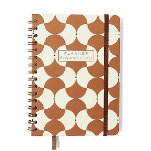 Planner Permanente Wire-o Bossa Nova Financeiro A5 Boemia Caramelo