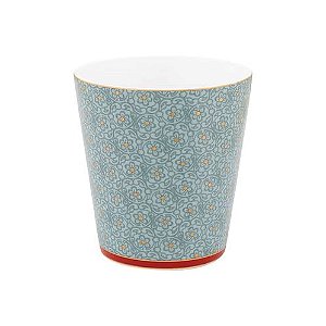 Caneca s/ Alça Oriental Azul - Flower Festival