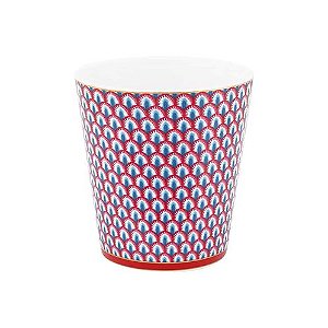 Caneca s/ Alça Oriental Azul - Flower Festival
