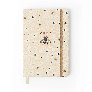 Agenda Planner 2027 Melissa Semanal 14x21 Mini Bloomy Manteiga