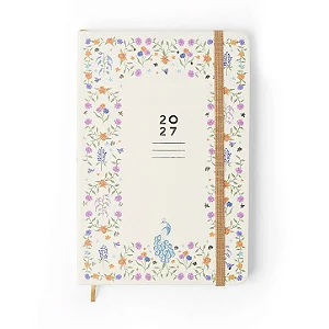 Agenda Planner 2027 Relicário Semanal 14x21 Secreto Off White