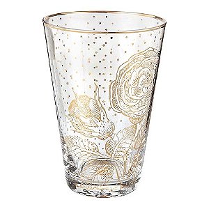 Copo Longdrink Golden Flower Royal- Pip Studio