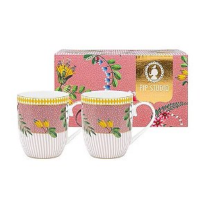 Set com 2 Canecas Pequena Rosa - La Majorelle