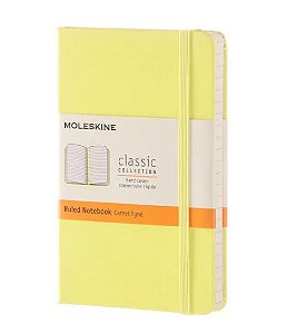 Caderno Moleskine Clássico, Amarelo, Capa Dura - Pautado