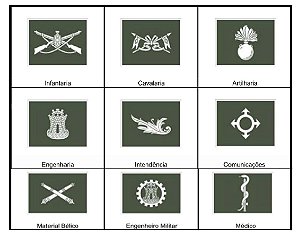 Distintivo Militar Cavalaria Emborrachado