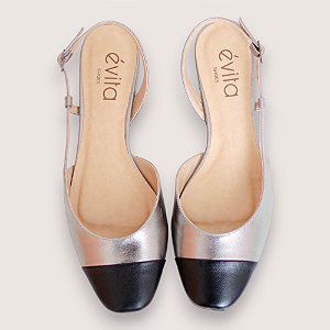 SLINGBACK ALINE PRATA