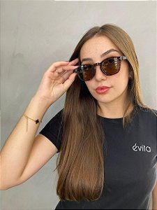 ÓCULOS EVA - LENTE MARROM ARMAÇÃO TARTARUGA