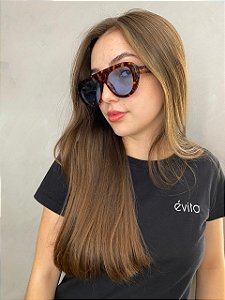 ÓCULOS MEL - LENTE AZUL ARMAÇÃO TARTARUGA