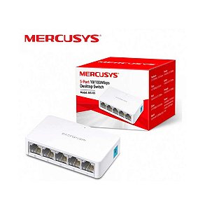 Switch 5 portas Mercusys SOHO MS105 10/100Mbps