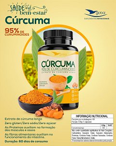 Cúrcuma 95% de Curcuminoides 60 Capsulas
