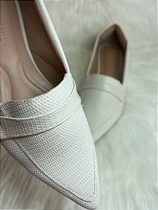 Mocassim Double Off White Branco
