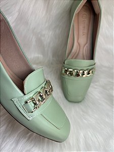 Mocassim Square Detail Mojito Green