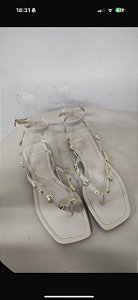 Rasteirinha Walking Train Off White
