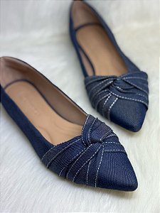 Sapatilha Jeans Nó Invertido