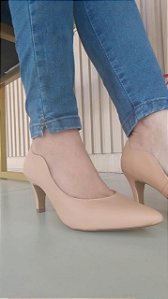Scarpin Pretty Girl Amendoa Bico Fino