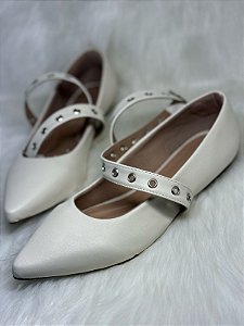 Sapatilha Pointed Ivy Off White