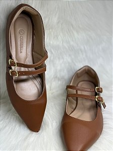 Sapatilha Buckle Caramelo