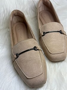 Mocassim Nude Suede Walk On Clouds Quad