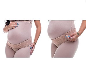 Cinta Faixa de Sustentação Da Barriga Compressão Velcro Gestante Grávida Conforto Gestação Apoio Dor Lombar Confortável Não Machuca  Biobela 1634 - Original