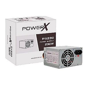 Fonte ATX 230W POWERX - PX230 - Com Cabo de Energia