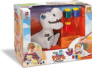 Dinossauro Dinopark T-Rex Som e Articulações - Bee Toys - Zaza Toys