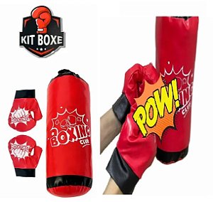 Kit Box - saco de pancada e luvas