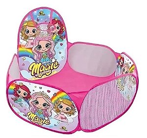 Piscina retrátil com cesta -  MUNDO MAGIC DA FANTASIA