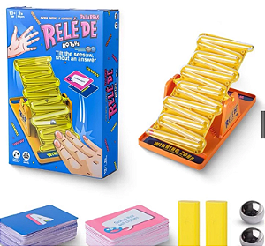 Jogo Tabuleiro de Palavras Educativo Rele de Labirinto Gangorra Jogo de Mesa Interativo
